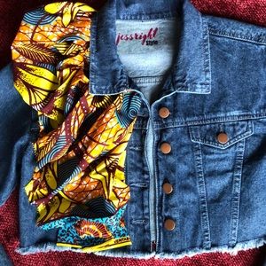 🔥🔥SALE Embellished Cool Jean Jacket and mask